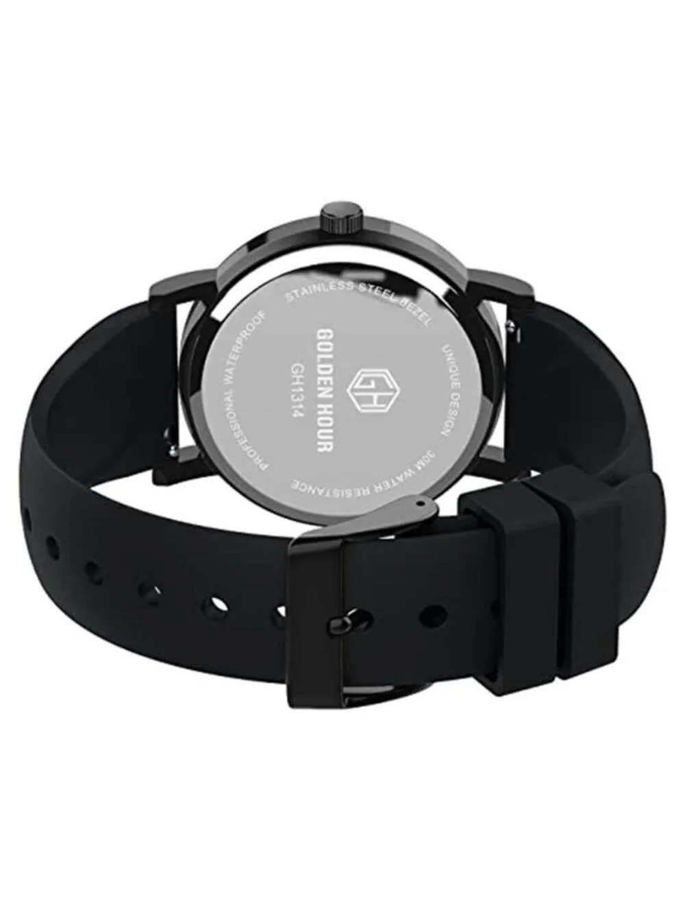 Unisex Waterproof Military Time Luminous Easy Read Dial 24 Hour with Second Hand